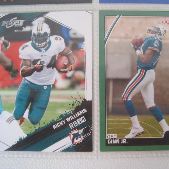 Lot Of 9 NFL Miami Dolphins Player Cards - Picture 9 of 12
